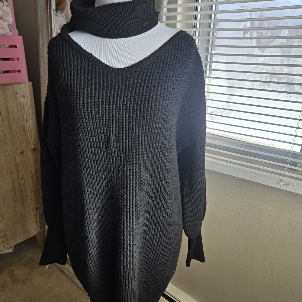 Black Turtleneck Sweater